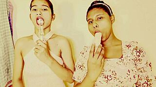 Horny Teens in Threesome BFF Fun!