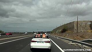 group of girls flashing shaved pussies at flea market and orgasming at home