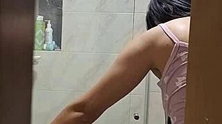 Spying on roommate's bathroom and shower changes