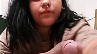 Curvy Nerd Teases With Ass Flashing