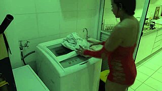 the hidden camera catches the boss sneaking anal sex with his latina brunette maid in the room