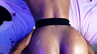 Deeping That Wet Creamy Ebony Pussy With BBC