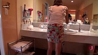 Slender beautiful wife in miniskirt gets NTR POV!