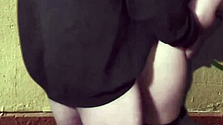 He Fucks Girlfriend In Street With Tight Petite Body!