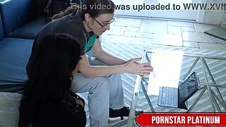 Horny Violet Myers Blackmails Tech Guy For Pussy Pounding With Big Ass Domination