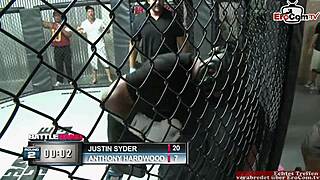 chubby brunette slut fucks fighter