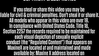 Nasty maxine x finger, big ass lesbian with wet pussy, anal, and dripping toys