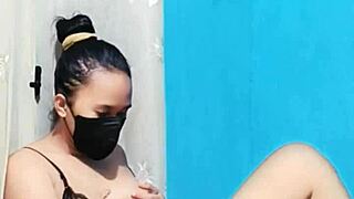 sexy housewife masturbates with dildo