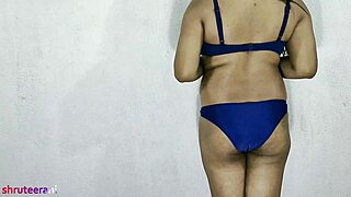 Blue Bikini Part 6 - Crossdressing By Indian Shemale