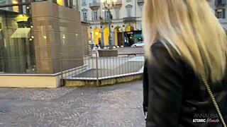 risky public blowjob, blonde slut swallows all! 🚗