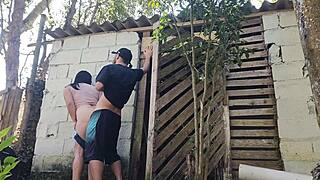 i invited the bricklayer for a quote, knowing he couldn't resist my sexy ass