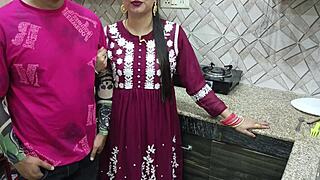 Indian Desi Bhabhi Fucked Hard by Devar in Kitchen