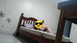 handsome european guy and hot blonde interact playfully