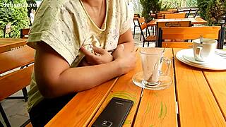 Mature Milf Flashes Her Hairy Tits To Exhibitionists