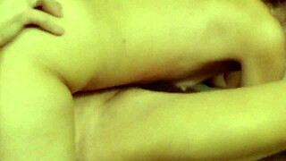 flat chest blowjob on cougar wife.