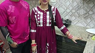 Indian Desi Bhabhi Fucked Hard by Devar in Kitchen