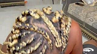 ebony stepsister craving sex with the horny neighbor's monster cock