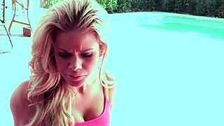 Nikki Hearts And Jessa Rhodes Lez Out By The Pool