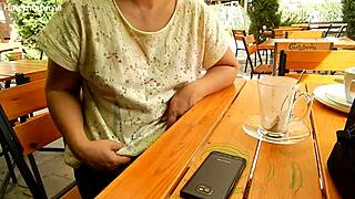 Mature Milf Flashes Her Hairy Tits To Exhibitionists