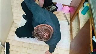 i fixed her sink and got her wet pussy dripping in doggystyle