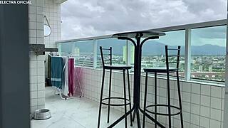 Hired Maid Arrives In Shorts Showing Off Her Delightful Ass For Voyeur Fetish.