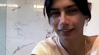 Mia asks, 'want to see my big ebony ass and tits?'