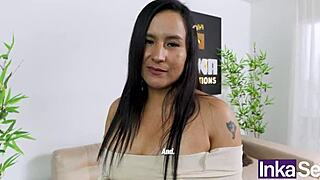 culona de la selva peruana gets tricked and fucked by stranger outdoors