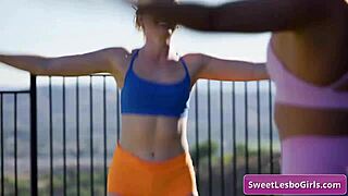 Gizelle Blanco And Charlie Forde Feel Intense Attraction, Licking And Kissing After Horny Outdoor Workout.