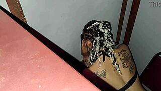 First Time At Glory Hole With Petite Latina And Piercing!