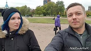 i picked up this cute babe on the street and asked, 'want rough fucking in a hotel?'