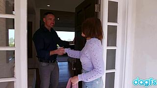 adriana chechik buying a house and getting fucked by the landlord. rough blowjob and deepthroat included.