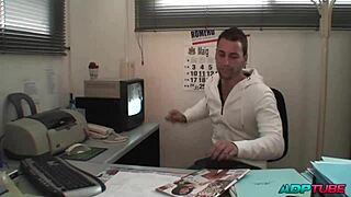 Mature Woman Interviewed for Job with Subtle Flirting in Office