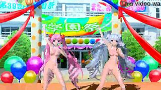 Hatsune Miku Nude Goddess Pose