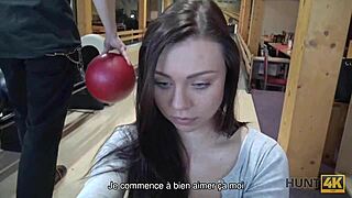 Lucky pickup fucks wife at bowling alley