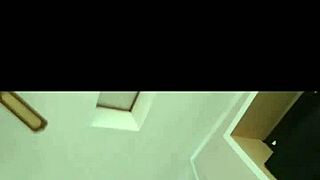 Hot teen brunette gets caught playing with toys on camera