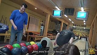 Lucky pickup fucks wife at bowling alley