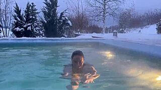Monika Fox Winter Blowjob And Masturbation In Snowy Nature