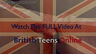 Watch this hot british brunette wank and fuck a fan?