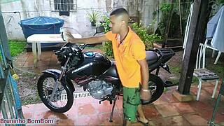 My boyfriend bought a new motorcycle and we rode it together