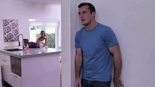 Staring Straight Into Step-Aunt's Shaved Pussy While She Masturbates