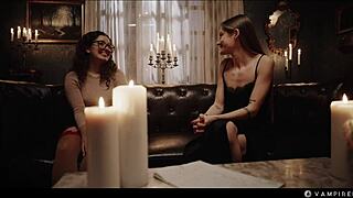 Nerdy Girl Mesmerized By Sexy Blonde Vampire Seduction