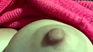 Artemisia Love's big tits bounce in a hot close-up slow motion session with hard nipples