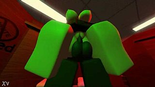 Blonde snowbunny moans 'fuck me harder with that monster cock' as she gets railed