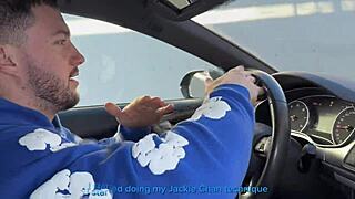 Dp threesome with anal, stranger babe from the street with Raul Bud