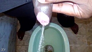 Black man pisses on boy! Watch the peeing and urination in this intense scene!