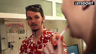 Girl Daphne Klyde Interacts With Receptionist In Horny Hostel