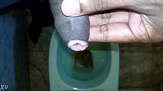 Black man pisses on boy! Watch the peeing and urination in this intense scene!