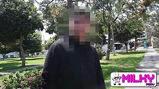 peruana cachonda discute con su enamorado en el parque me muestra sus fotos y termino reventando su pussy