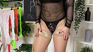 sexual wellness presents showing sexy fishnet dresses