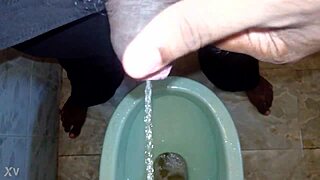 Black man pisses on boy! Watch the peeing and urination in this intense scene!